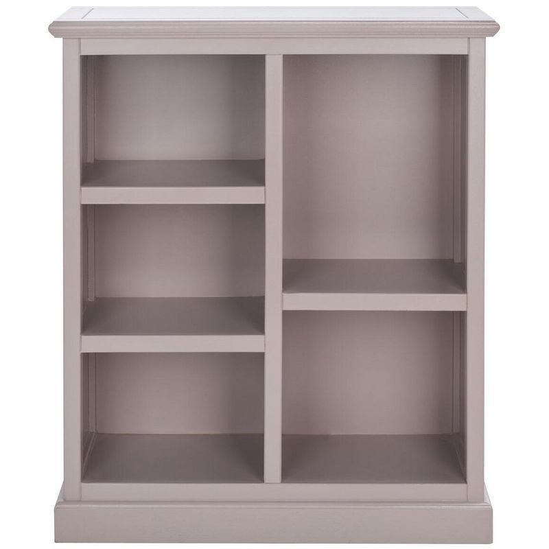 Quartz Gray Wood Cube Bookshelf