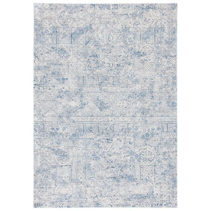 Ivory Elegance 4' x 6' Hand-Knotted Synthetic Rectangular Rug