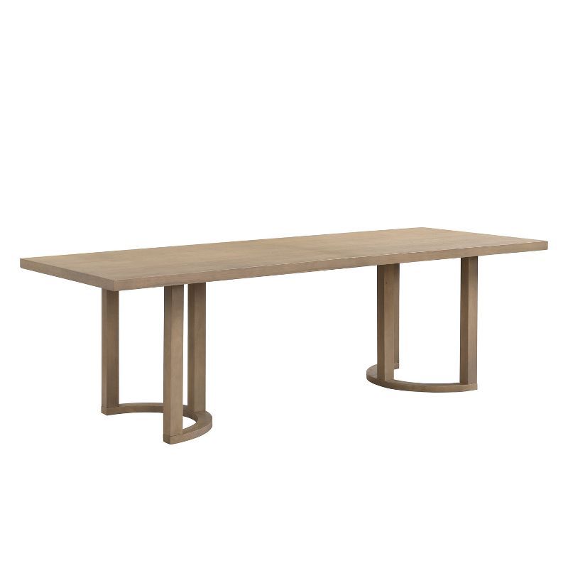 Evat 95" Light Ash Rubberwood Modern 8-Seater Dining Table