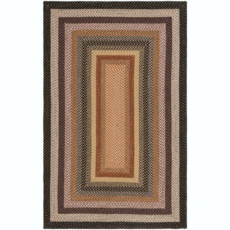 Handmade Multicolor Braided Reversible Area Rug, 6' x 9'