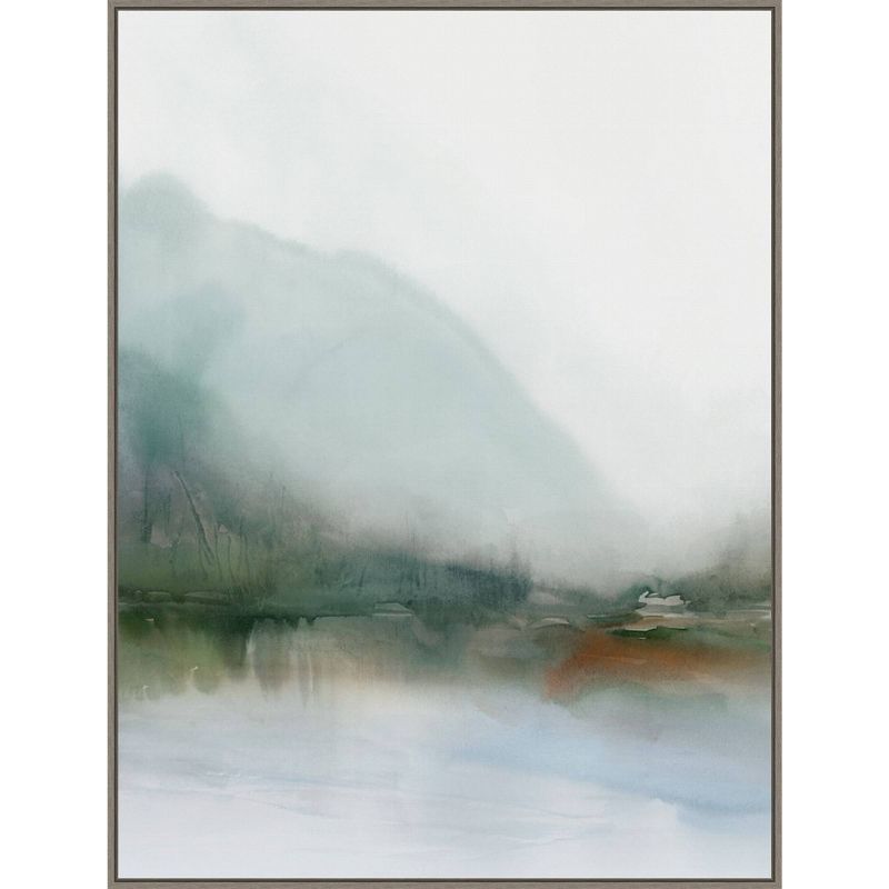 Sapphire Lake I Framed Canvas Wall Art Print