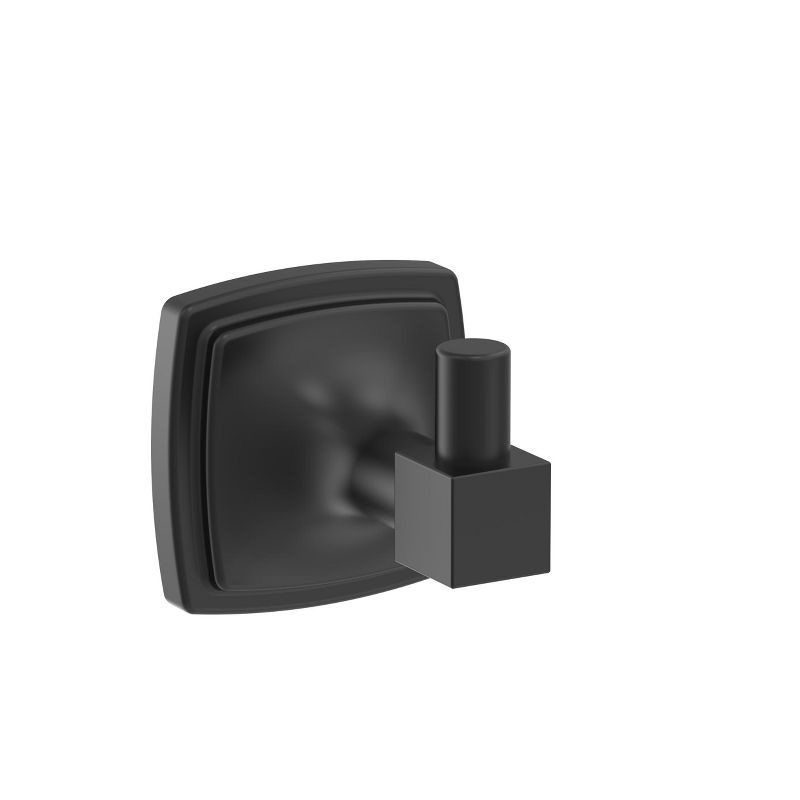 Matte Black Stature Single Prong Wall Mounted Robe Hook