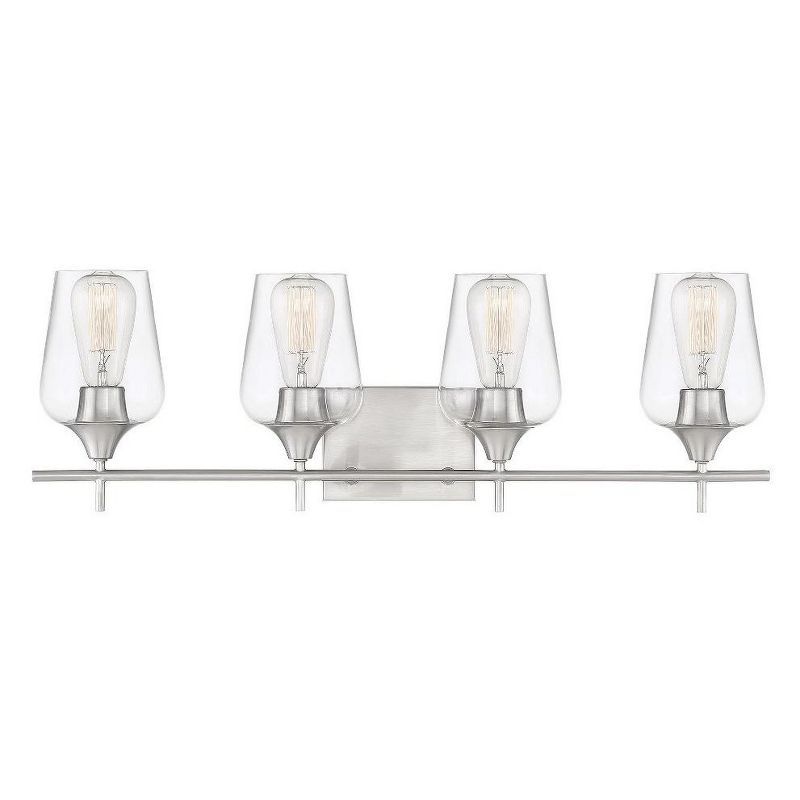 Savoy House Octave 4 - Light Vanity in  Satin Nickel