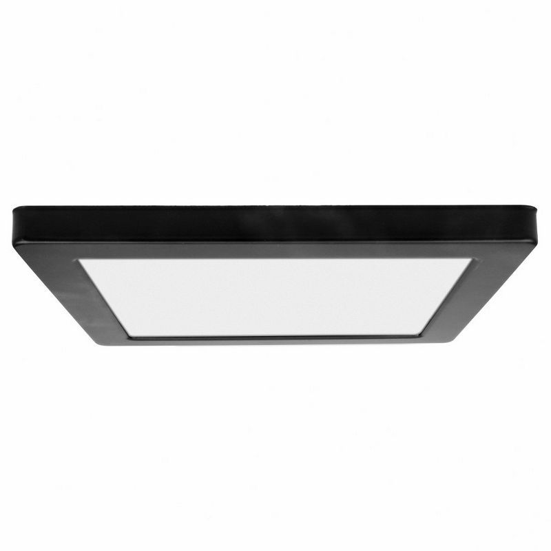 ModPLUS Black Acrylic LED Flush Mount Light