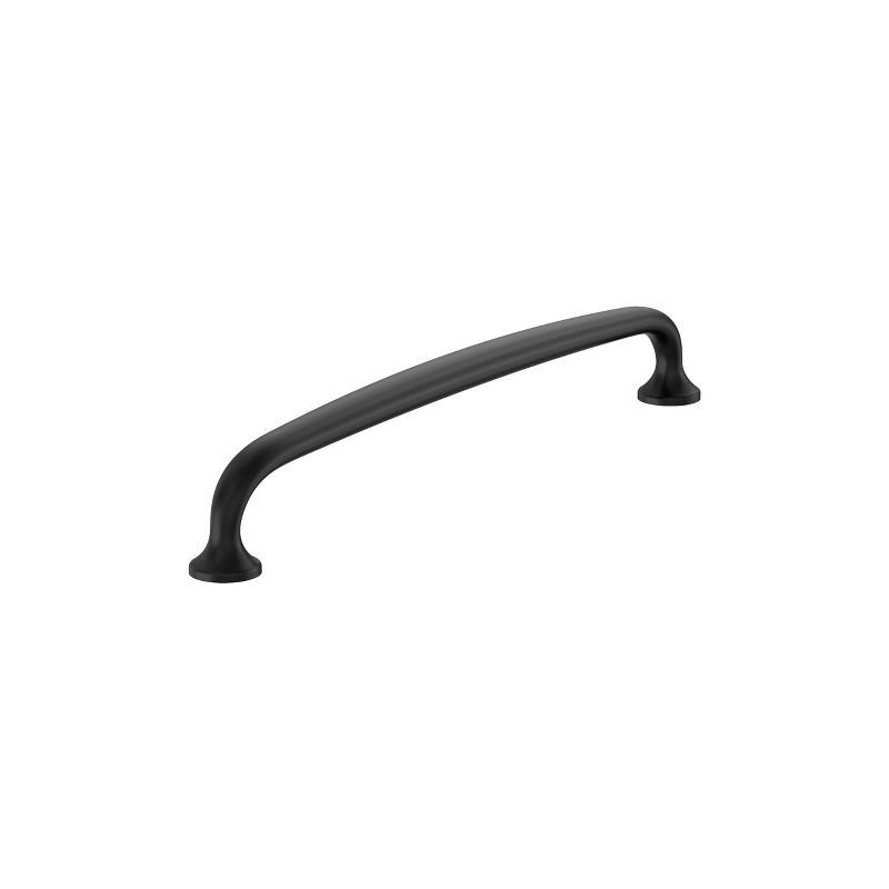 Matte Black Zinc Modern Appliance Pull with Mounting Hardware