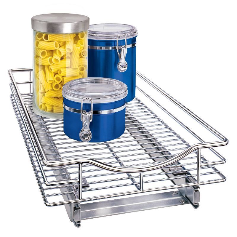 Chrome 11" x 18" Slide Out Cabinet Organizer