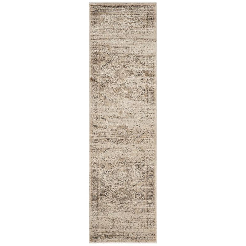 Elegant Stone Gray Hand-Knotted Viscose Runner Rug - 2'2" X 7'2"