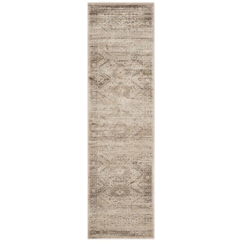 Elegant Stone Gray Hand-Knotted Viscose Runner Rug - 2'2" X 7'2"