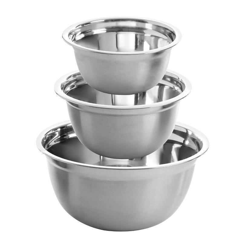 Oster Rosamond 3-Piece Stainless Steel Mixing Bowl Set