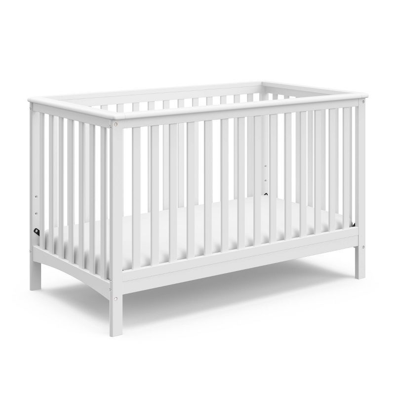 White Pine Wood 4-in-1 Convertible Baby Crib