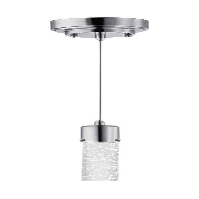 Elysian Chrome Mini Pendant Light with Bubble Glass LED