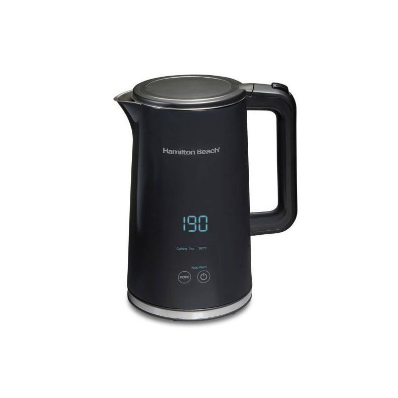 Hamilton Beach 1.7L Black Stainless Steel Digital Kettle