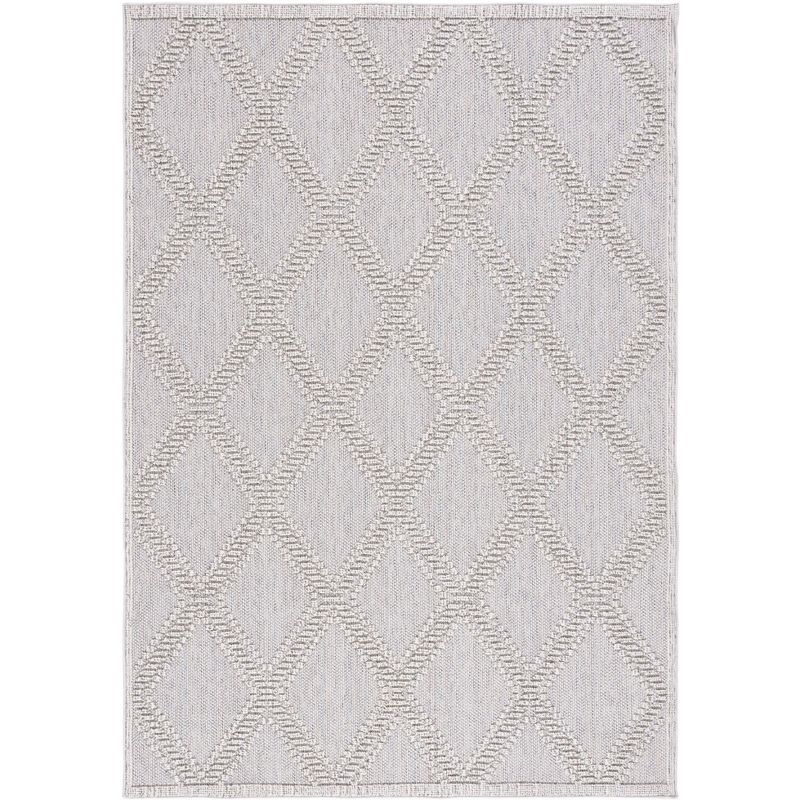 Global Chic 59" Gray Duo-Tone Flat Woven Synthetic Area Rug