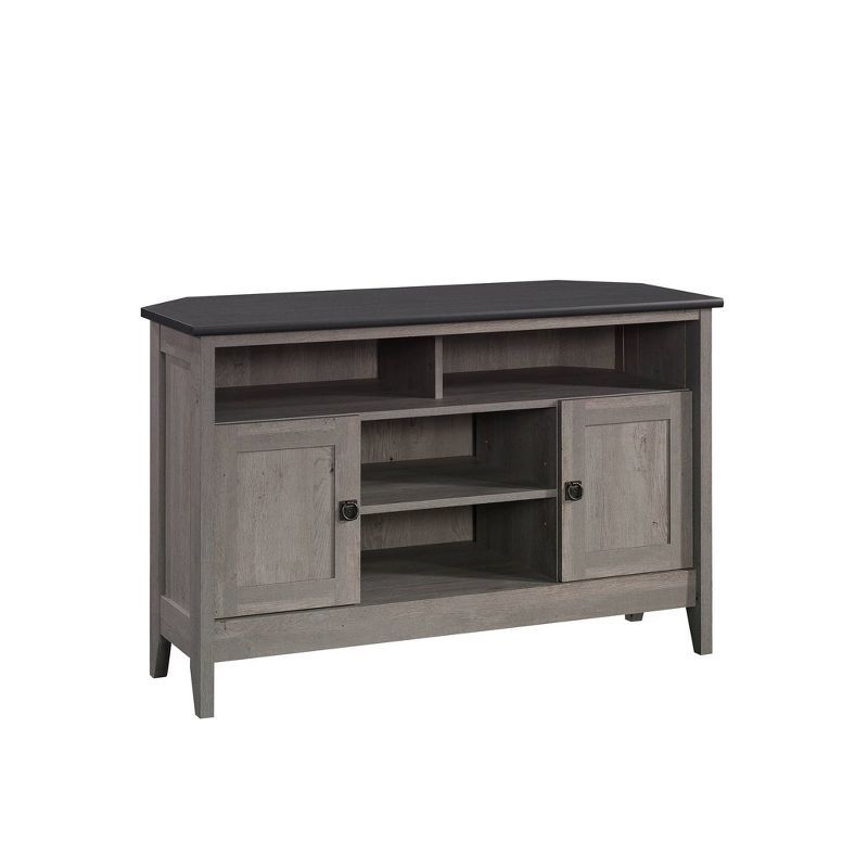 Mystic Oak Corner TV Stand with Cabinets for 50" TVs