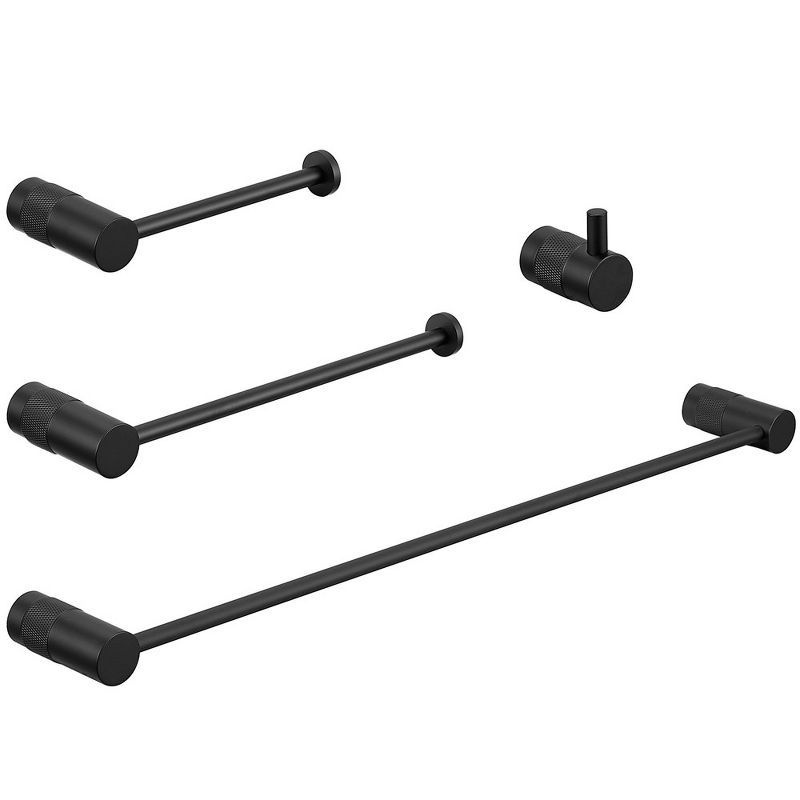 Matte Black Stainless Steel 24" Bathroom Hardware Set