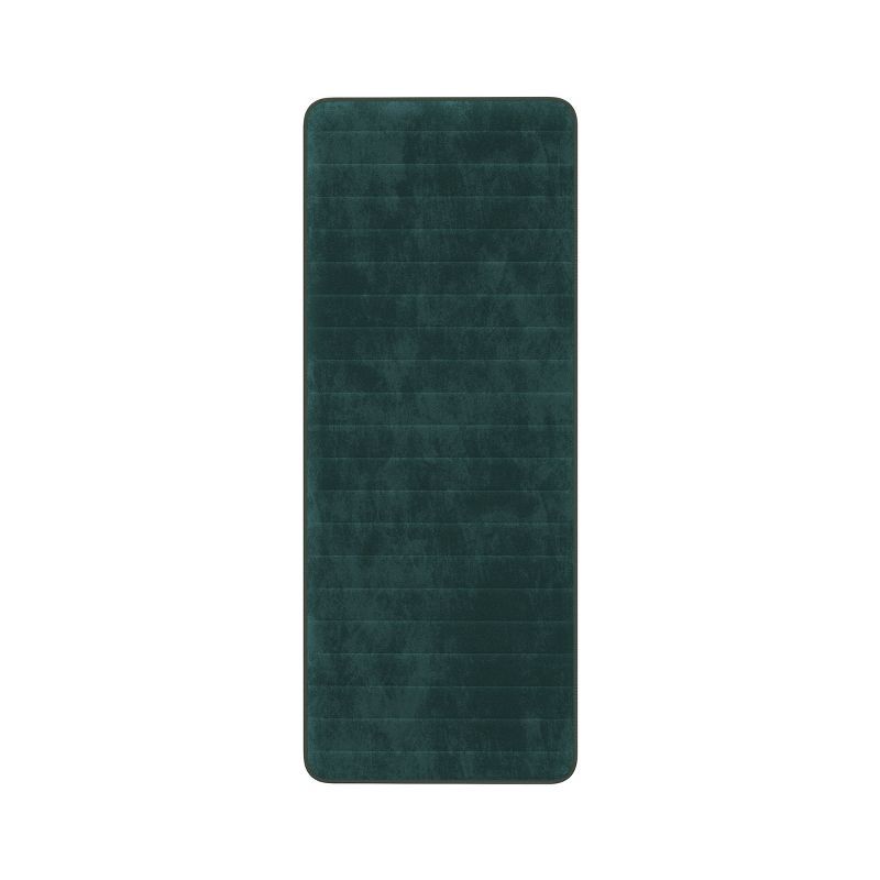 Forest Green Memory Foam Non-Slip Bathroom Rug 24" x 60"