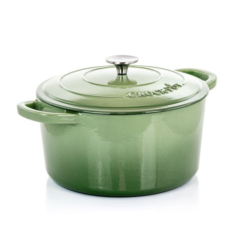 Pistachio Green 7-Quart Enameled Cast Iron Dutch Oven