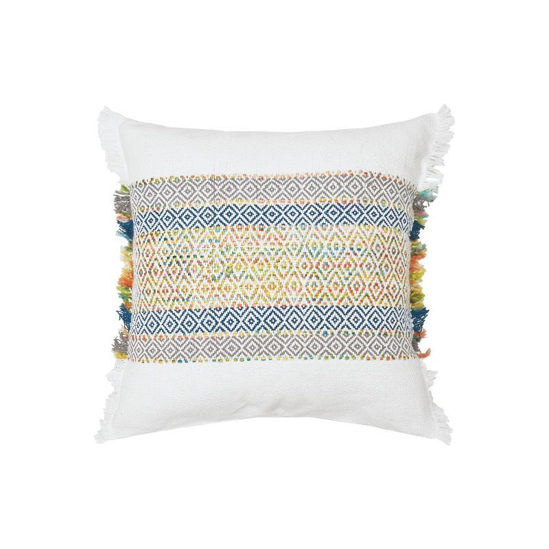 Ashley Multicolor Woven Stripe Cotton Throw Pillow