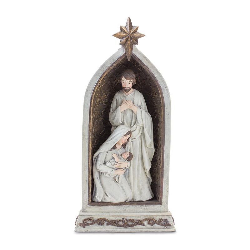 Holy Family Nativity Arch with Gold Accents, Set of 2