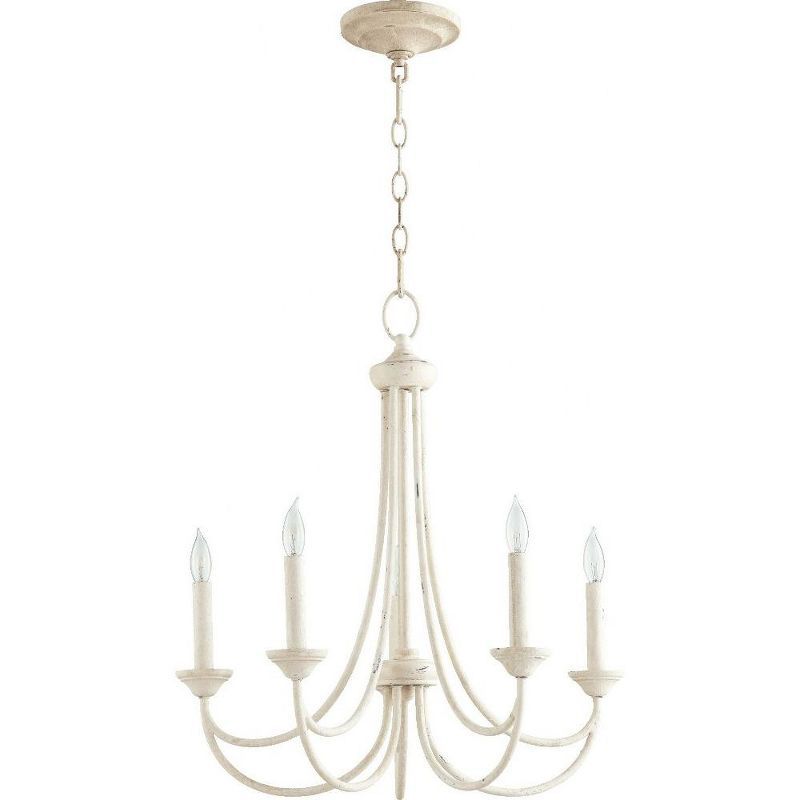 Persian White 5-Light Candelabra Chandelier