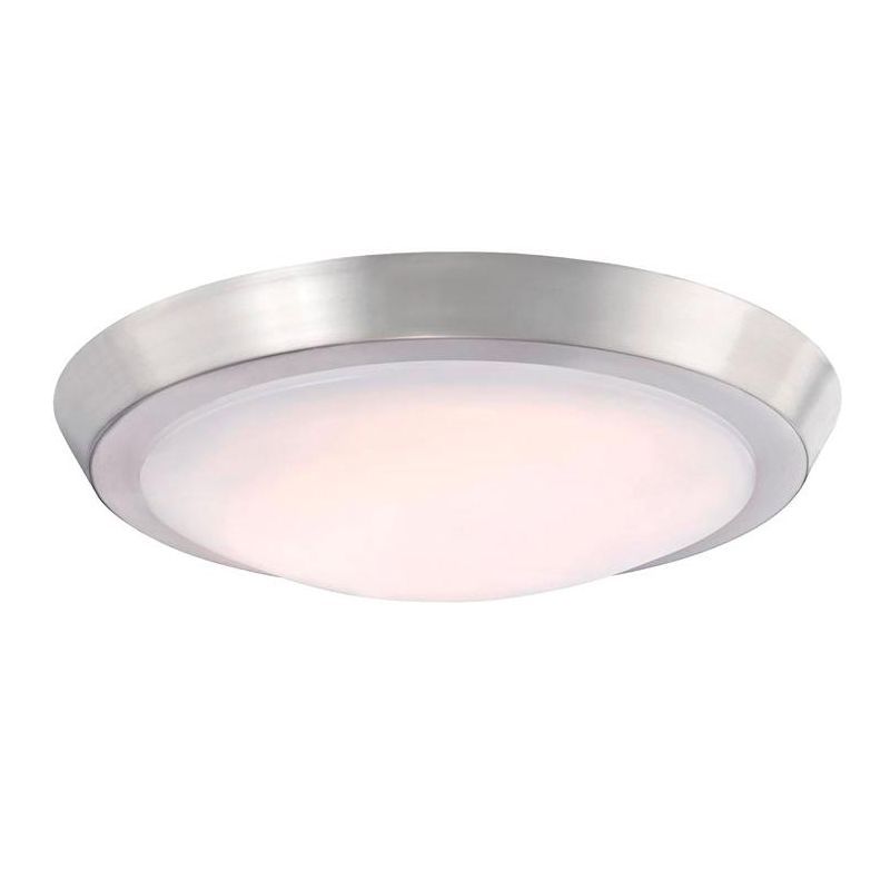 Sleek 11" Brushed Nickel LED Flush Mount Ceiling Light