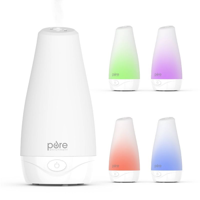 White Ultrasonic Aromatherapy Diffuser with Color-Changing LED