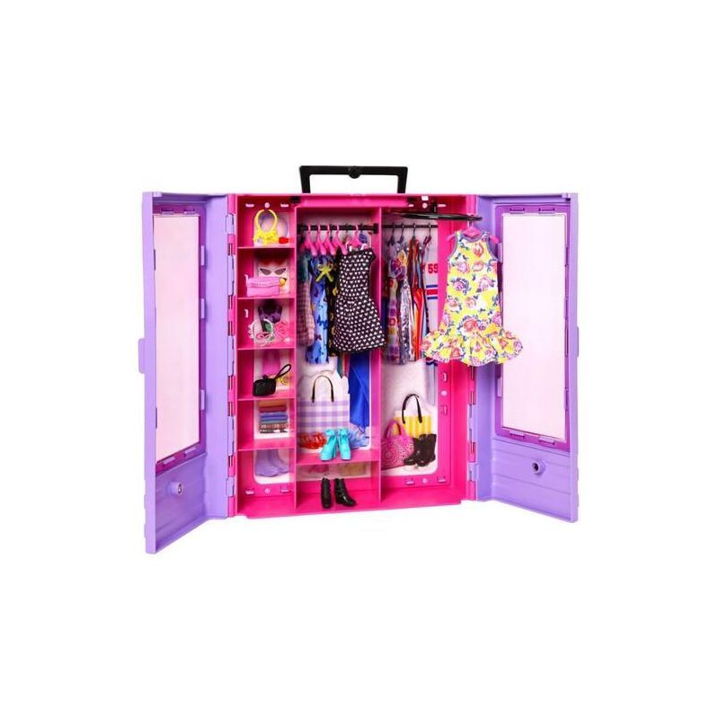 Barbie Fashionistas Purple Portable Closet with Hangers