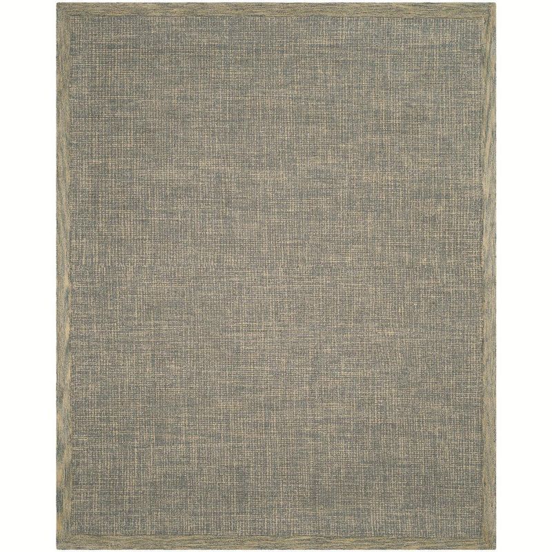 Gold and Grey Abstract Wool 8' x 10' Area Rug