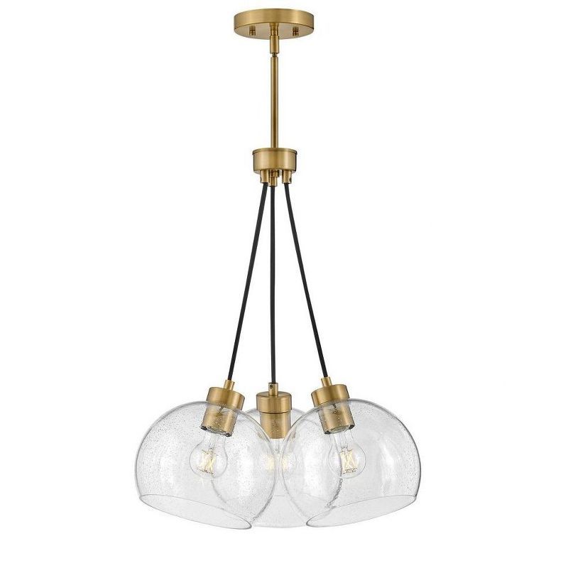 Lark Rumi Contemporary 3-Light Globe Pendant in Lacquered Brass