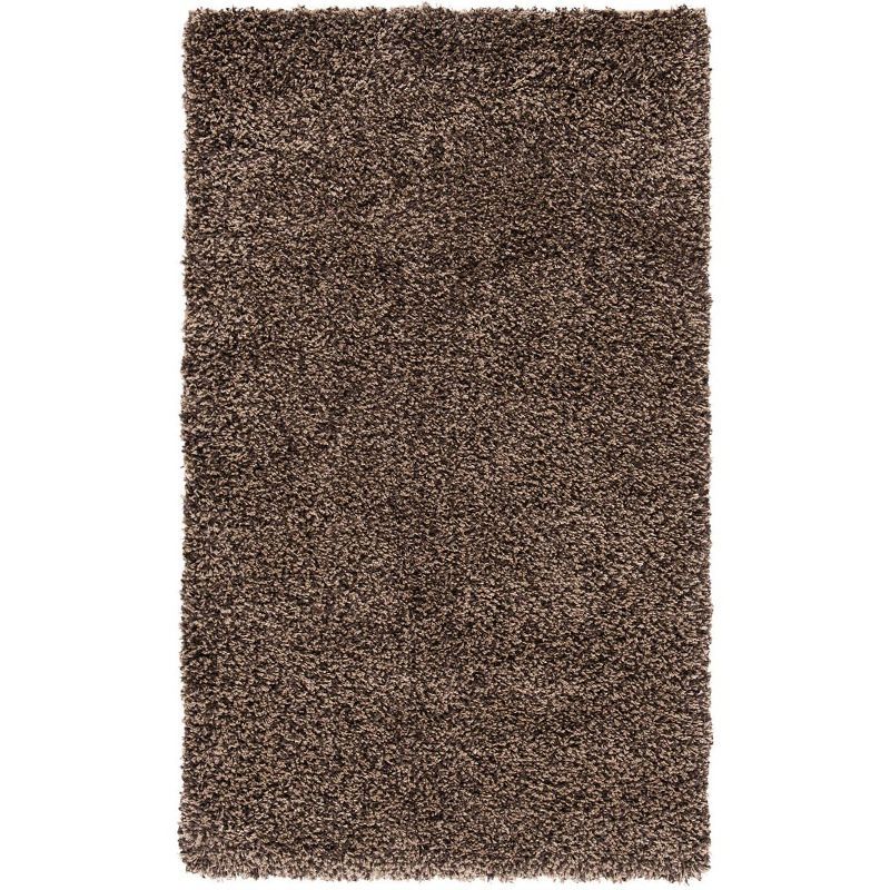 Mushroom 4' x 6' Synthetic Shag Area Rug