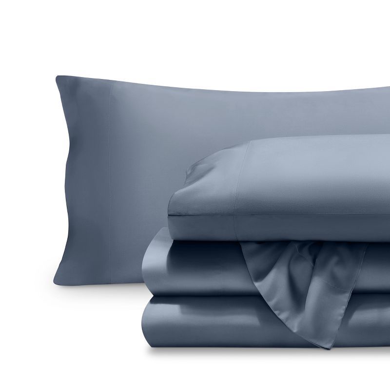 Twin XL Indigo Cotton Deep Pocket Sheet Set