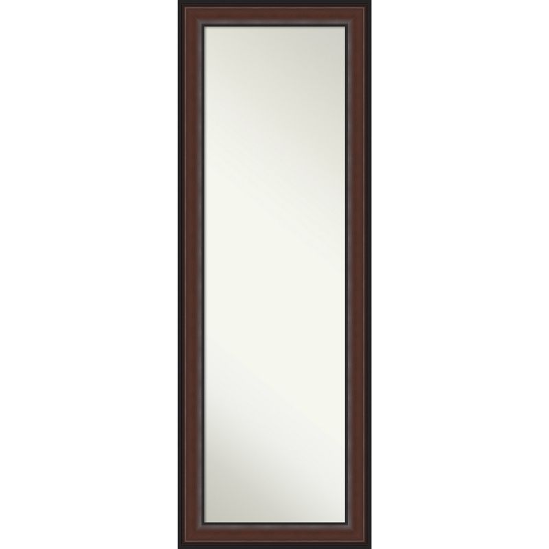 Harvard Walnut Full Length Rectangular Wood Mirror