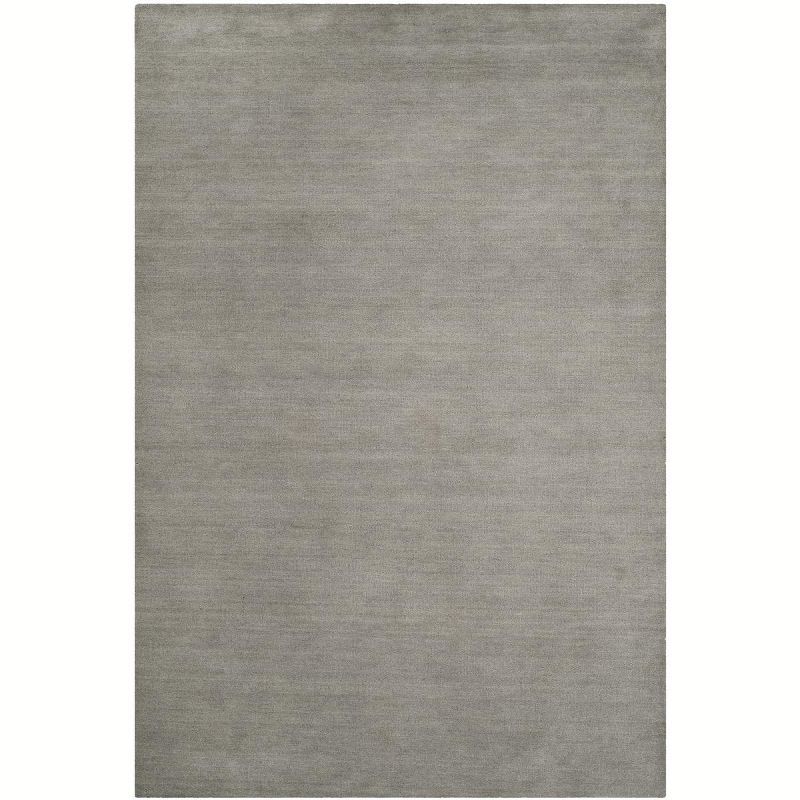 Gray Handmade Wool 6' x 9' Tufted Area Rug