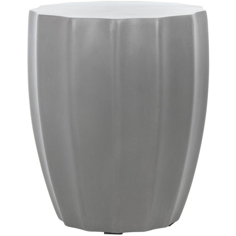 Jaslyn Dark Grey Concrete Round Accent Stool/Table