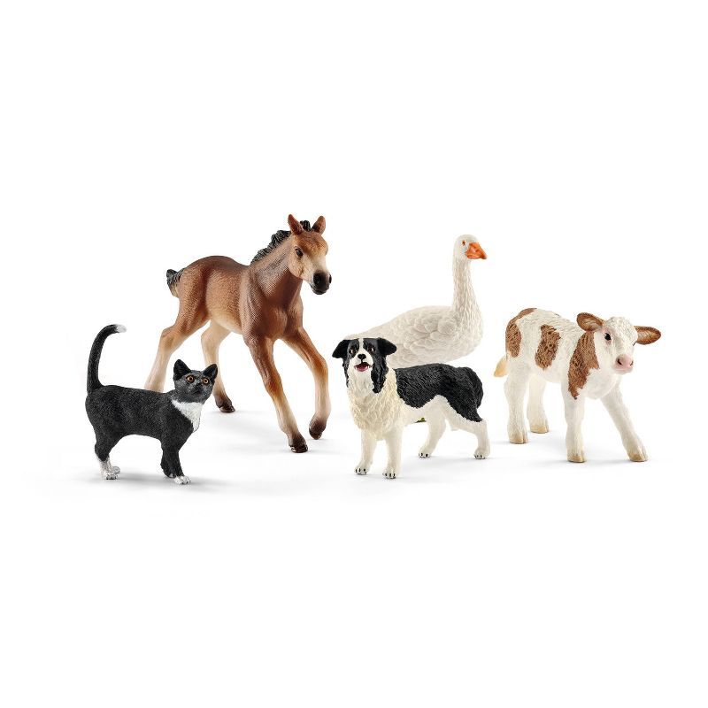 Schleich Farm World Realistic Animal Figurine Set - 5 Pieces