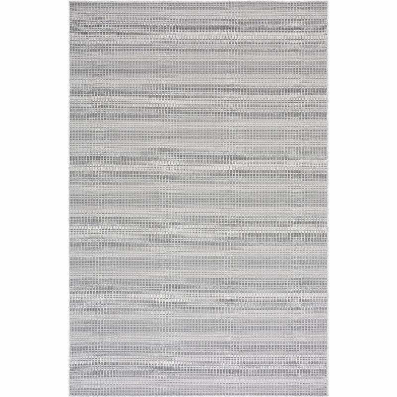 Gray Hand-Knotted Wool and Synthetic 4' x 6' Rug