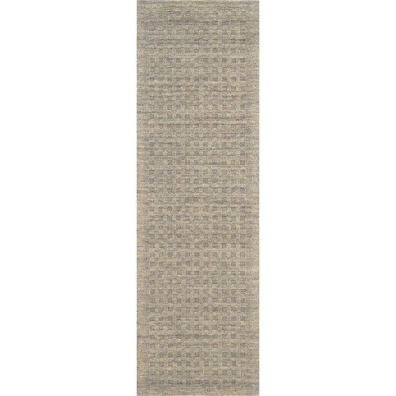 Handmade Latte Wool Flat Woven Runner Rug 2'3" x 8'