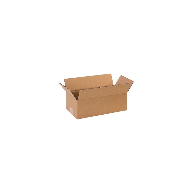 Eco-Friendly Kraft Corrugated Long Storage Boxes 12"x6"x5" - 25 Pack