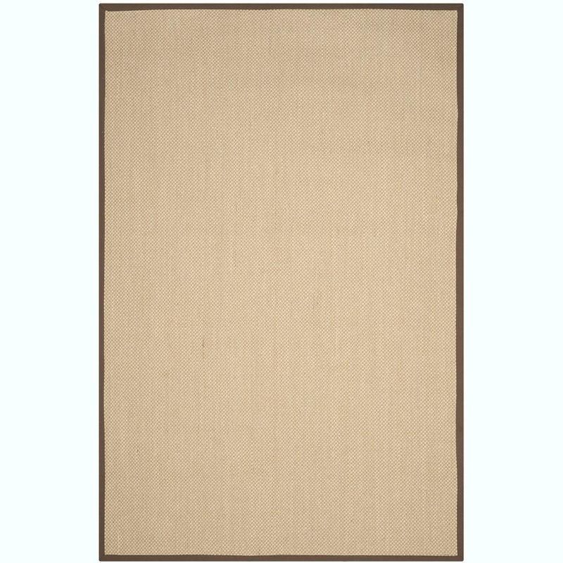 Maize Brown Flat Woven Handmade Reversible 6' x 9' Rug
