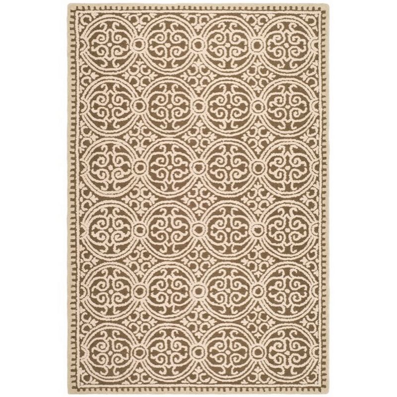 Hand-Tufted Multicolor Wool Area Rug, 8' x 10', Stain-Resistant