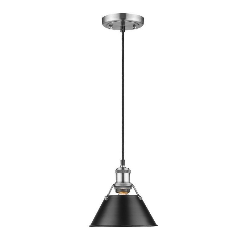 Pewter Glass Mini Indoor/Outdoor Pendant Light