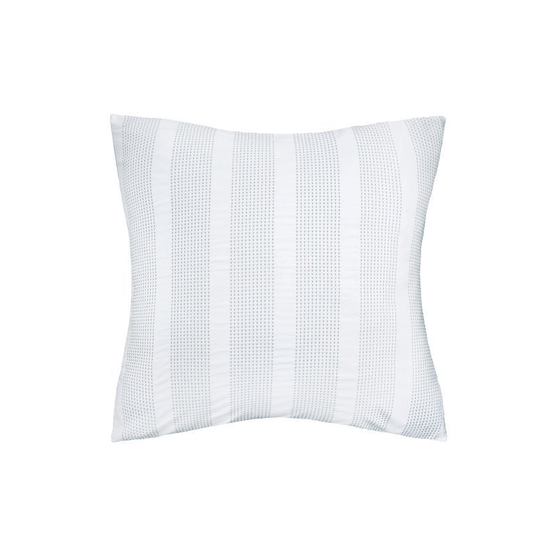 Mason Gray and White Cotton Euro Sham