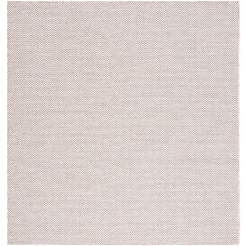 Hampton Beige and Ivory Square Indoor/Outdoor Rug