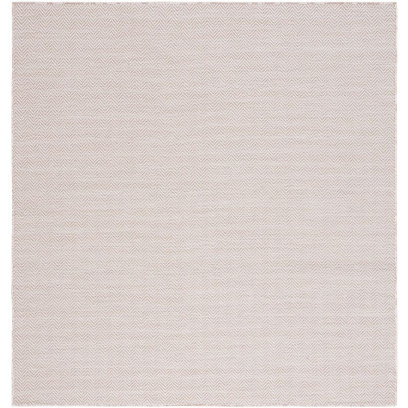 Hampton Beige and Ivory Square Indoor/Outdoor Rug