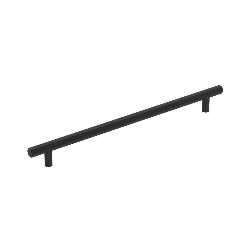 Matte Black 12-Inch Modern Cabinet Bar Pull