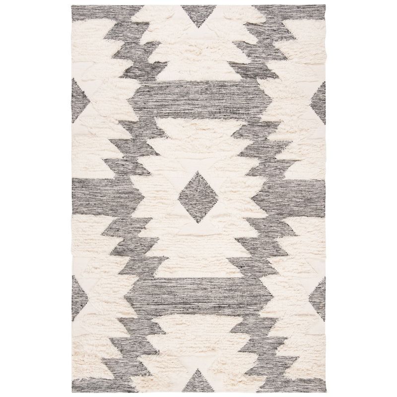 Elysian Fields Hand-Knotted Beige Wool 6' x 9' Area Rug