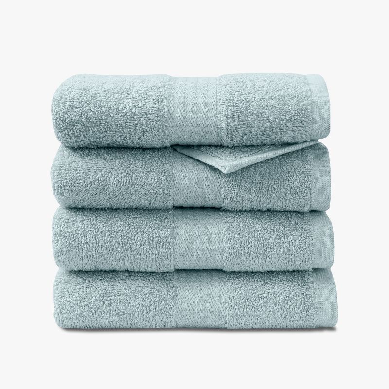 True Classics Light Blue Cotton Polyester Hand Towel Set