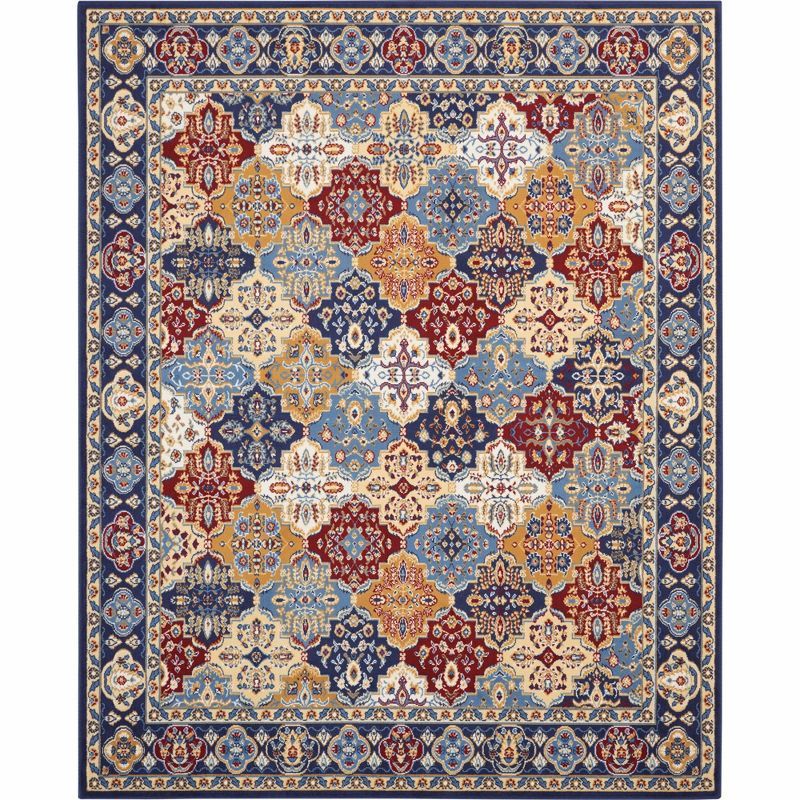 Nourison Grafix Multicolor Synthetic 8' x 10' Area Rug