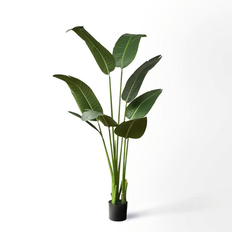 Eternal Paradise 60" Potted Bird of Paradise Artificial Floor Plant