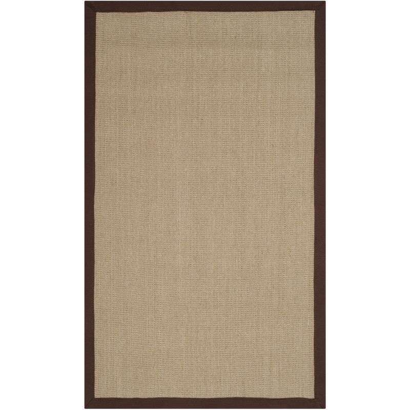 Sage and Brown Hand-Knotted Sisal Area Rug